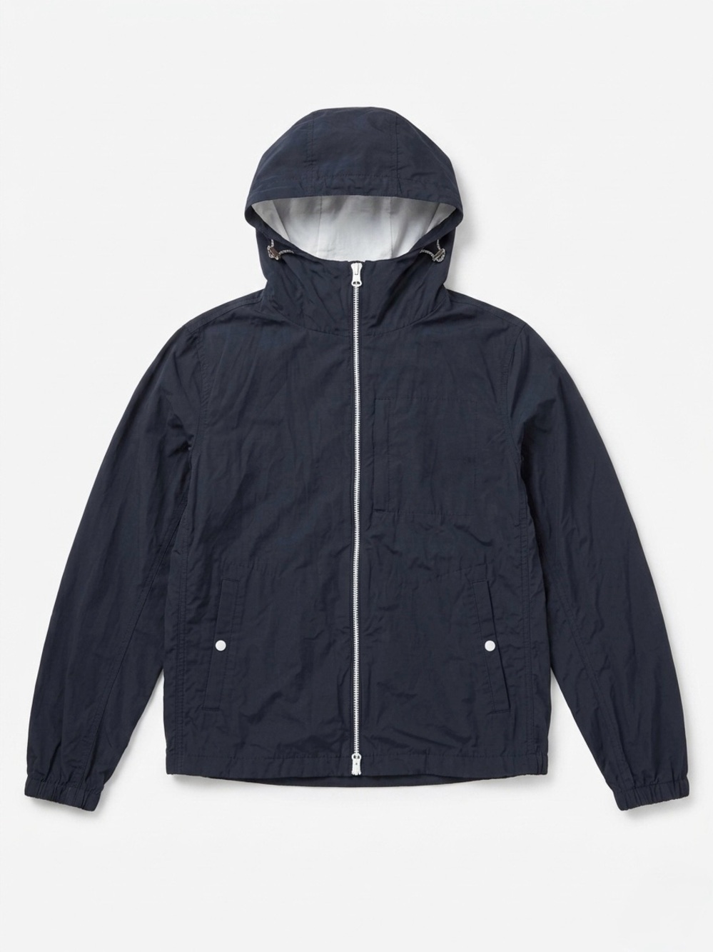 J. Hilburn Men’s All-Weather Weekend Hooded Lightweight Jacket in Black Size M